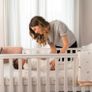 Nested Sorrento Cot Bed Grey & Mini Uni Mattress Image 5