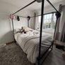 canopy bed metal 120x200 cm Image 7