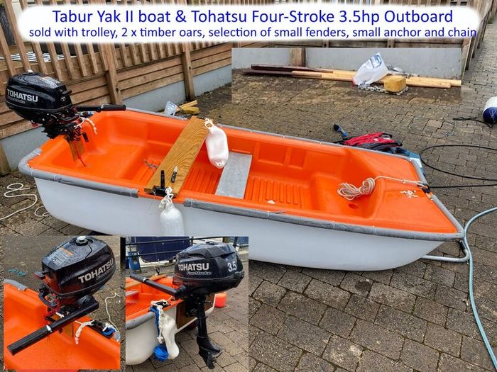 Tabur 2.5m boat with Tohatsu Outboard