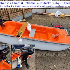Tabur 2.5m boat with Tohatsu Outboard