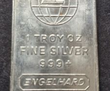 1981 Vintage Engelhard 1oz .999 Silver Bar -