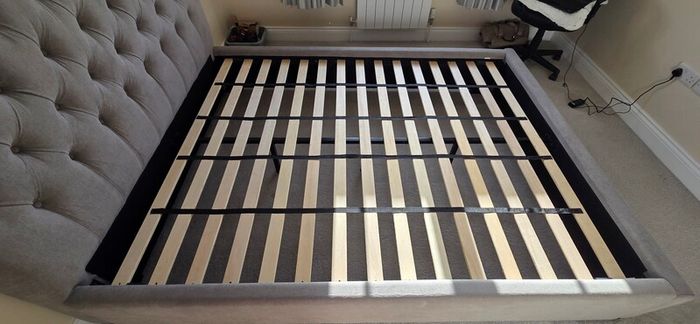 King Size Upholstered Bed Frame EZ Living