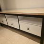 Wooden tv unit with glass top Image 3