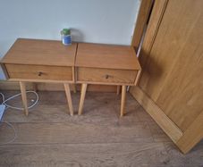bedside tables x2