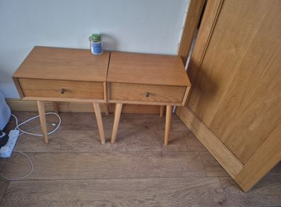 bedside tables x2