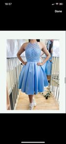 Confirmation dress blue