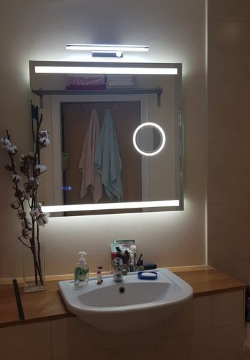 LED Mirrors Ensuite Many Sizes and Shapes Bathroom Bedroom Bluetooth Speakers Demister Antifog Fog Free Makeup Dual LED Bright Light Adjustable Brightness Touch Sensor