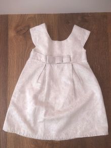 Kids Short Sleeve Ivory Dress