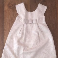 Kids Short Sleeve Ivory Dress