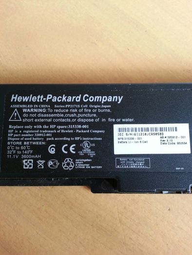 Hp battery sps:315338-001