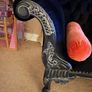 Chaise Longue - deep navy blue velvet Image 3