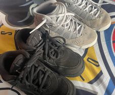 2 pairs of Nike Jordan trainers size 12uk