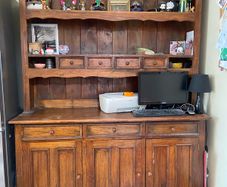Large Vintage Solid Timber Dresser Cabinet