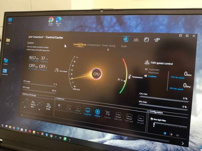 Gaming Laptop Clevo Erazer i5 12450H 8/12 RTX4050 6GB 75W 16GB DDR4 3200Mhz 512GB Nvme Pcie 4.0 17.3" FHD 144hz Ips 300nits Win11 RGB Cooler Mouse