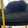 Pair of Navy Blue Velvet Bar Stools Set of 2 Image 7
