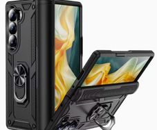 High Quality PC Shockproof Phone Case Compatible with Samsung Galaxy Z Fold 7, with 360 Rotating Ring Kickstand, Full Cover Protection Phone Bags Compatible with Samsung Galaxy Z Fold 7