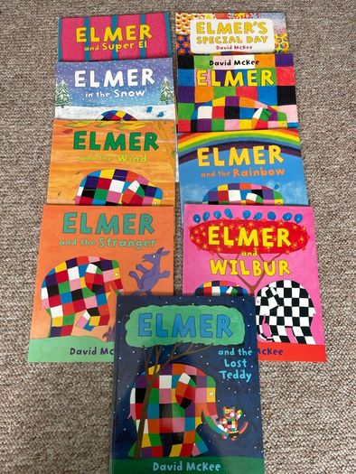 Elmer the Elephant 9 Book Set