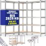 Set of 3 Heavy Duty Corner Shelving Units 2625kg Capacity Image 6