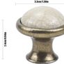 NEW SALE | 10PCS Vintage Cabinet Knobs, 33MM Ceramic Knobs, Vintage Shabby Chic Round Drawer Knobs, Kitchen Cabinet Cupboard Drawer Door Knobs Pull Handles for Chest of Drawers Kitchen Cabinet Cupboards Image 2
