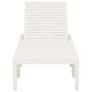 Sun Lounger Plastic White Image 4