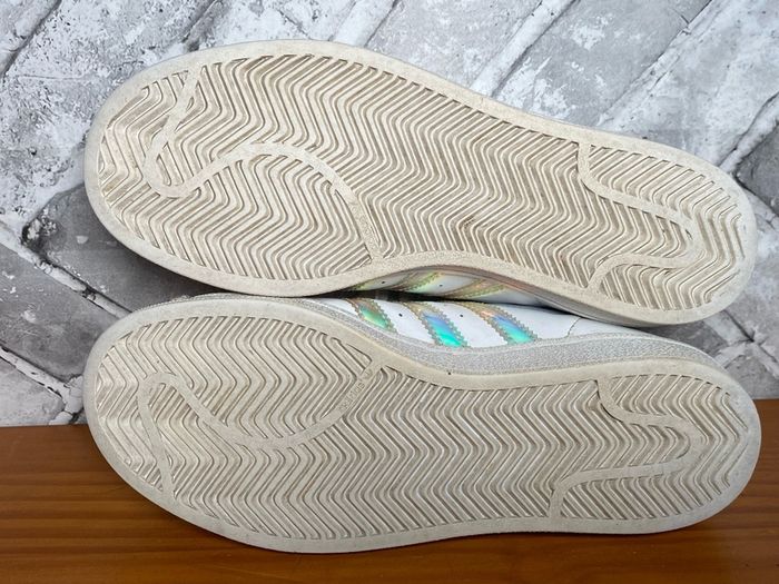 Adidas Superstar Ladies White Leather Trainers UK5 EUR38