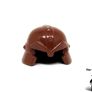 LEGO Castle Knights Dwarf Miner Minifigure Helmet Prototype Brown Unreleased Colour Very Rare And Hard To Find Set 61848 Image 2