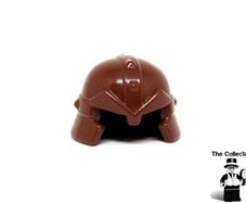 LEGO Castle Knights Dwarf Miner Minifigure Helmet Prototype Brown Unreleased Colour Very Rare And Hard To Find Set 61848