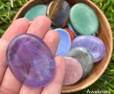Natural Gemstone Worry Stone Pocket Crystal