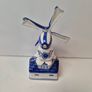 Vintage Delft Blue Windmill Figurine (TS Holland)  Pristine Condition Image 3
