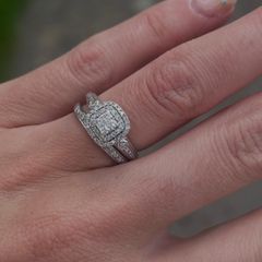 Engagement Ring & Matching Wedding Band