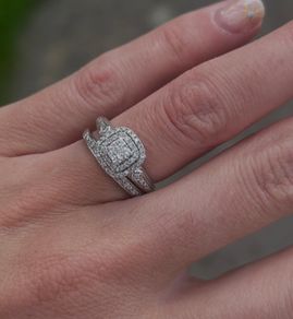 Engagement Ring & Matching Wedding Band