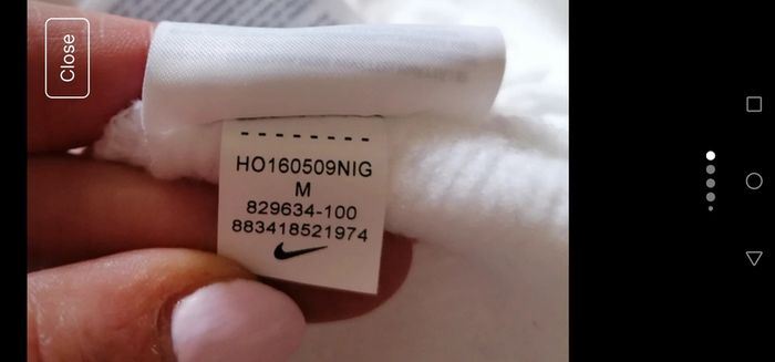White Nike hoodie UK 10