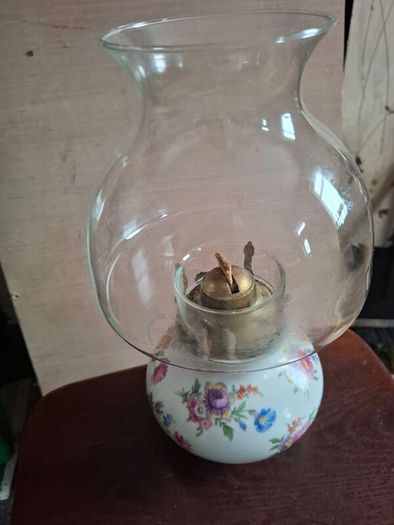 Bavarian porcelain oil Lamp