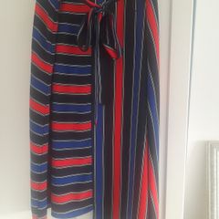 ladies  print belted skirt