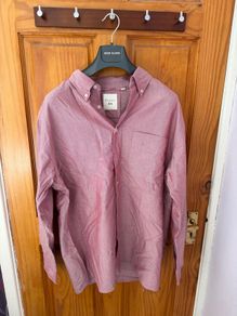 Uniqlo red long sleeve shirt