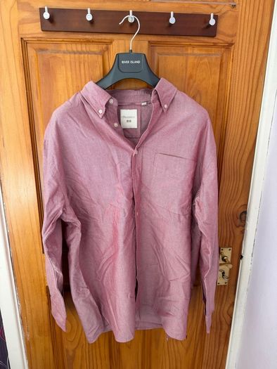 Uniqlo red long sleeve shirt