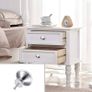 30Pcs Kitchen Door Knobs Chrome Cupboard Knobs Silver Cupboard Handles Brushed Steel Cabinet Knobs Mushroom Drawer Knobs Round Pull Handles Cupboard Handles Door Handle Knobs for Furniture Wardrobes Image 4