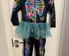 Halloween skeleton costume, 110/116cm, 5-6 years