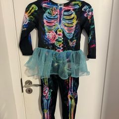 Halloween skeleton costume, 110/116cm, 5-6 years