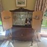 Antique drinks cabinet and contents Image 2