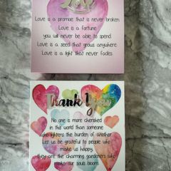 Small Love & Thank You Canvas Wall Art Set