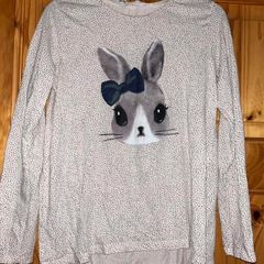 Age 8-10 H&M long sleeve bunny top
