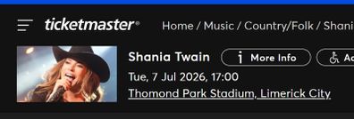 Shania Twain Tickets