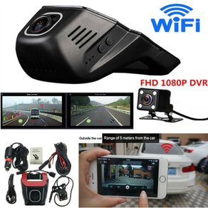 FHD 1080P Hidden Wifi Car SUV DVR Dash Video Recorder Dual Lens Camera +G-Sensor