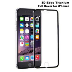 Titanium Iphone 6/6s Tempered Glass Screen Guard Black
