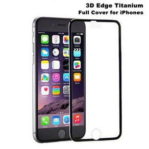 Titanium Iphone 6/6s Tempered Glass Screen Guard Black