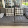 Grey 3-Seater & 2-Seater sofas & Marble Coffee & Lamp tables & Ottoman Image 3