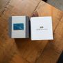 2 pairs of Newgrange silverware drop stud earrings with clear stones Image 2