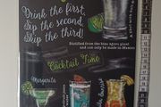 Tequila Tin Metal sign