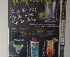 Tequila Tin Metal sign